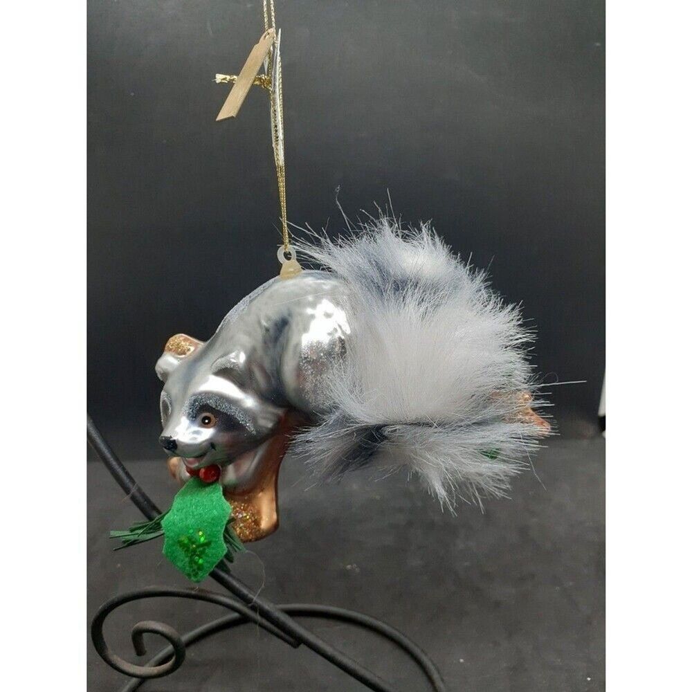 KATHERINES COLLECTION POLONAISE RACCOON ORNAMENT - NEW